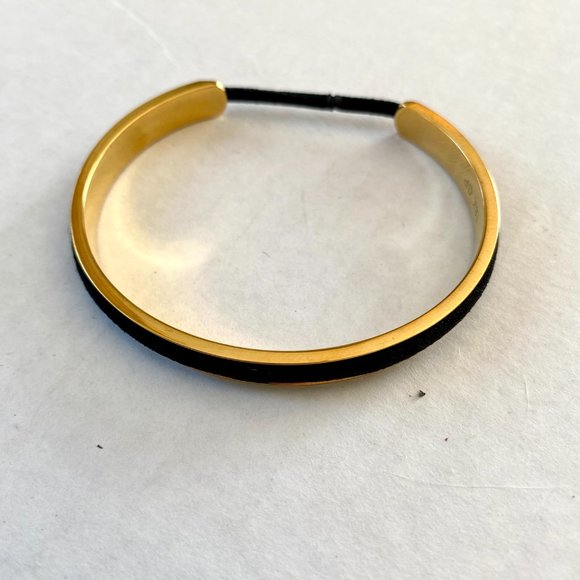 Ashley Bridget 18K Gold Plated Elastic Holder Cuff Bracelet - Picture 2 of 11